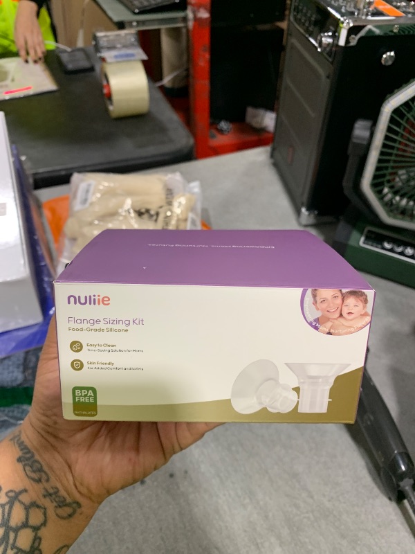 Photo 1 of Nuliie 10PCS Flange Sizing Kit 13/15/17/19/21mm for 24mm Flange/Shield of Most Pumps, Silicone Flanges Insert for Momcozy/Spectra Electric Breast Pumps, Pumping Essential Kit for Moms