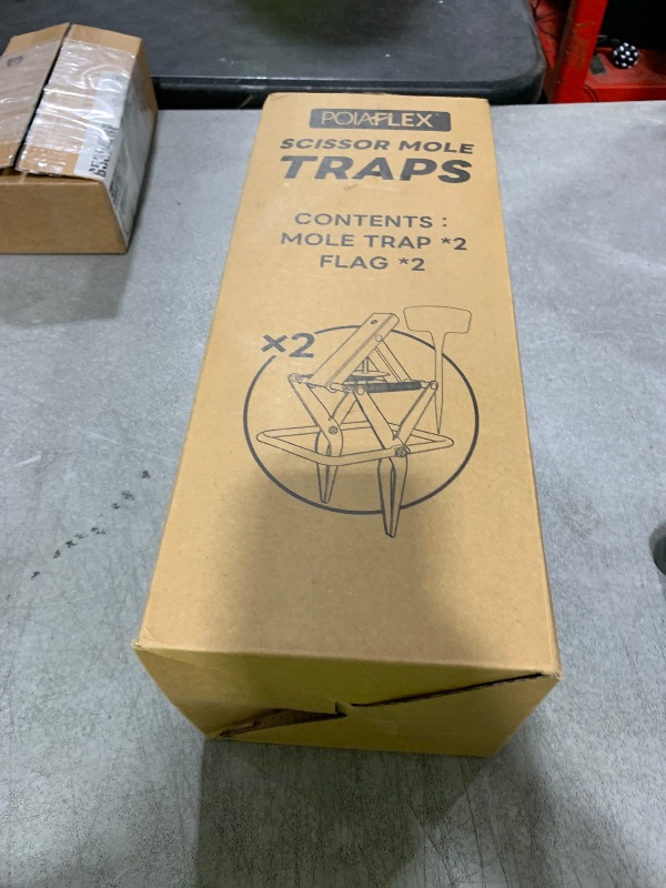 Photo 1 of 2 Pack Mole Traps,Galvanized Steel Scissor Trap,Reusable Mole Trap Killer,Easy Set Mole Eliminator Trap for Lawns
