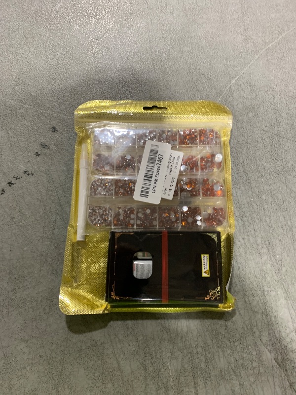 Photo 1 of Resin Rhinestones for Crafting with B7000 Jewelry Glue, 2 Boxes Orange Flatback Crystals with 3Pcs 10ml Glue for Bedazzling Crafts DIY Nail Art Makeup?Non Hotfix Gems for Clothing Shoes