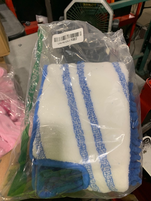 Photo 1 of Clorox Ready Flip Spray Mop Machine-Washable Refill Pads, Blue/White (Set of 2)