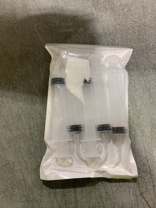 Photo 1 of Wisdom Teeth Syringe, 5 Pack Irrigation Dental Syringes with Curved Tip for Dental Care Liquid Oral Tonsil Stone