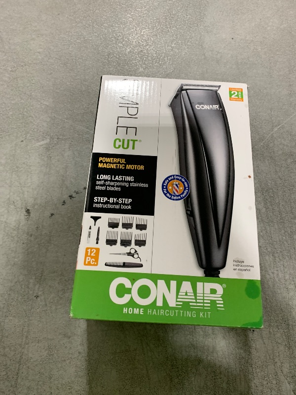Photo 1 of ConairMAN Simple Cut, Hair Clippers for Men, 12-piece Home Hair Cutting Kit