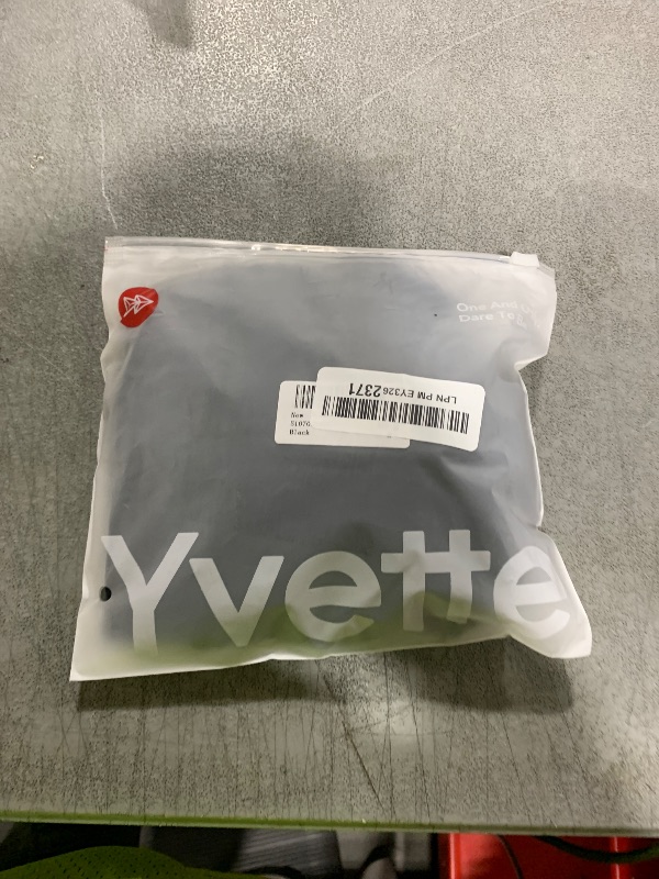 Photo 1 of Yvette Elegant Mesh Back Yoga Bra Racerback Light Support Padded Wireless Bra Full Coverage Cropped Tank Top,Black,M