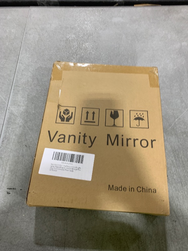 Photo 1 of ROLOVE 9"x11" Small Vanity Mirror with Lights, Lighted Makeup Mirror with Light, Portable Tabletop Cosmetic Make Up Mirror, Smart Touch Control, Dual Power Supply, 360°Rotation