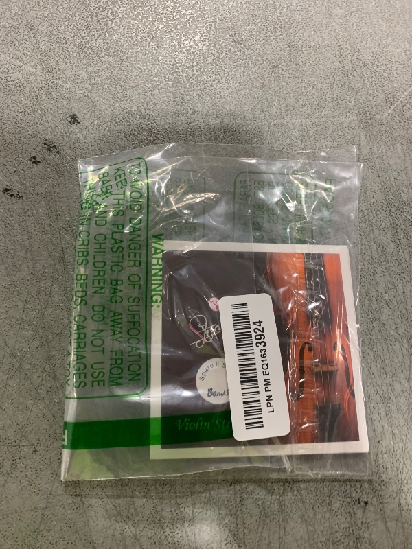 Photo 1 of Top Race 4/4 & 3/4 Violin Strings Replacement - Bronze Violin Strings Full Set - Violin String w/Ball Ends - Long-Lasting Silver-Wound Steel Strings - Warm Tone, Flexible - For All Levels