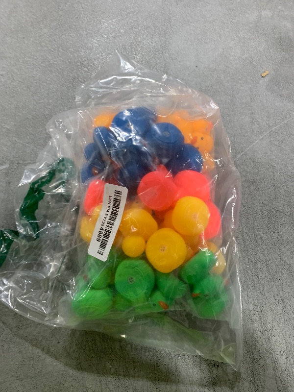 Photo 1 of 50Pcs Mini Rubber Duck Bath Toys, Multicolor Bath Ducks Bulk Float Duck Baby Bath Toy for Shower Birthday Party Favors Gift Classroom Summer Beach Pool Party Games