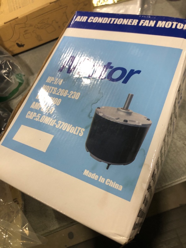 Photo 1 of 5KCP39FGS071S Carrier Condenser Motor 1/4 HP, 208-230v, 1100 RPM Carrier Condensor Electric Motor Compatible with GE HC39GE236A Inclusive Capacitance