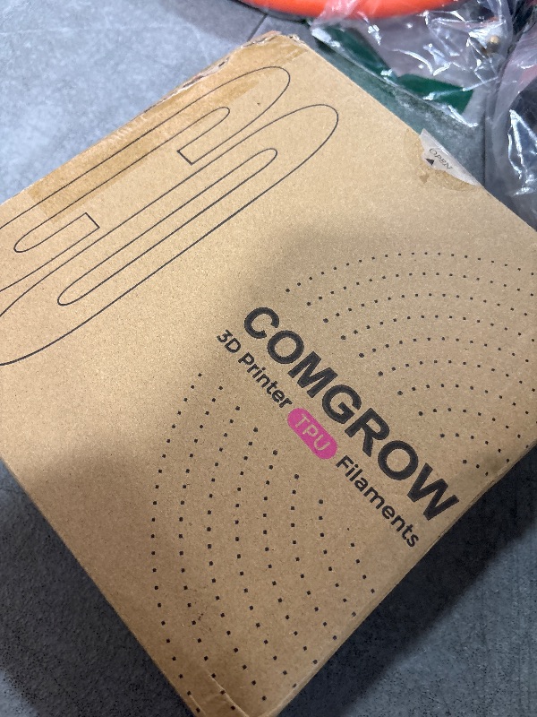 Photo 1 of Comgrow TPU Filament, 1.75mm, 95A Soft TPU Flexible 3D Printer Filament Black 1kg (2.2lbs), Dimensional Accuracy +/- 0.02 mm, Fit Most FDM Printer