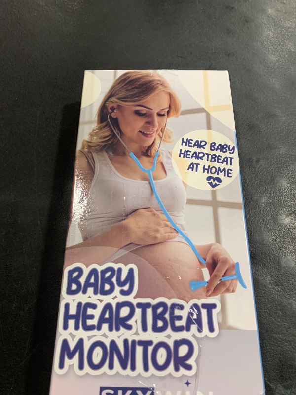 Photo 1 of Skywin-Fetal Heartbeat Monitor, Fetoscope Heart Beat Monitors for Pregnancy Detection - 24 Weeks, Baby Heartbeat Monitor Pregnancy, at Home Fetal Heartbeat Monitor with The Stethoscope (Blue)