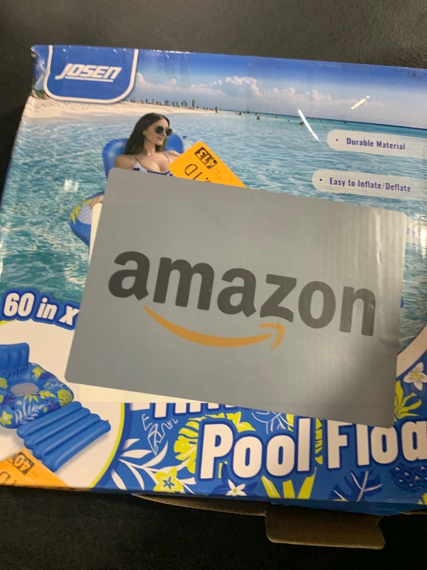 Photo 1 of JOSEN Inflatable Pool Lounger Float, Heavy Duty Pool Floats for Adults with Innovative Footrest&Cup Holders, Pool Chair for Swimming Pool, River, Lake & Beach Party- Sunny Pineapple