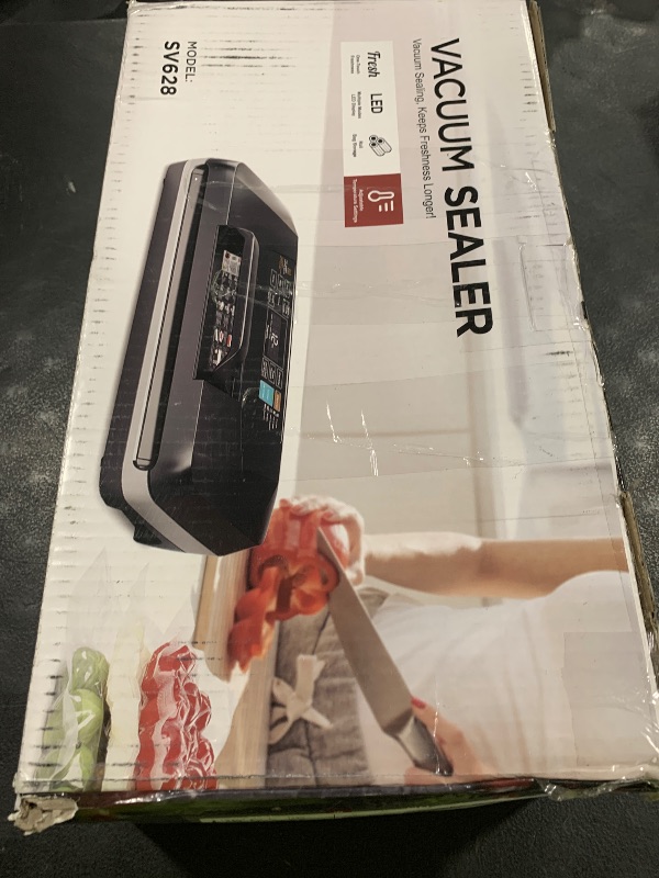 Photo 1 of 95kpa Vacuum Sealer, Commercial Fully Automatic Food Sealer, Powerful Sealing System, Double Heat Seal, Built-in Cutter and Bag Storage, 1 Roll Bag and 10 Precut Bags