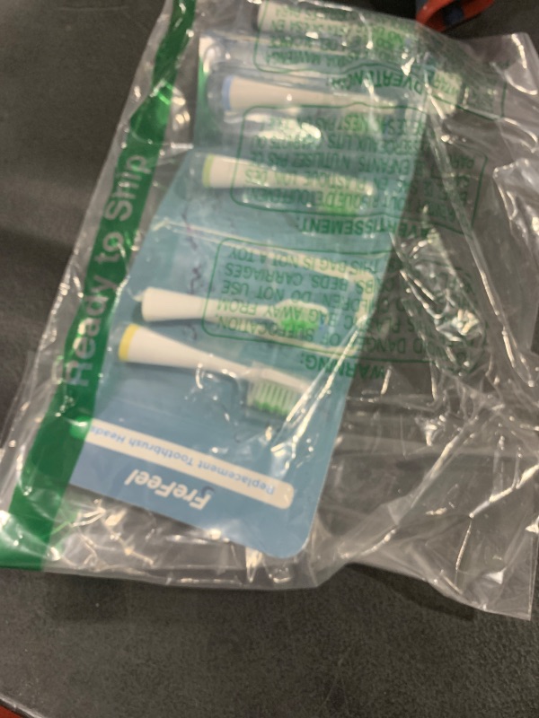Photo 1 of Replacement Brush Heads for Smile Bright Platinum Sonic Electric Toothbrush, Soft Bristles, 5-Pack, with Covers