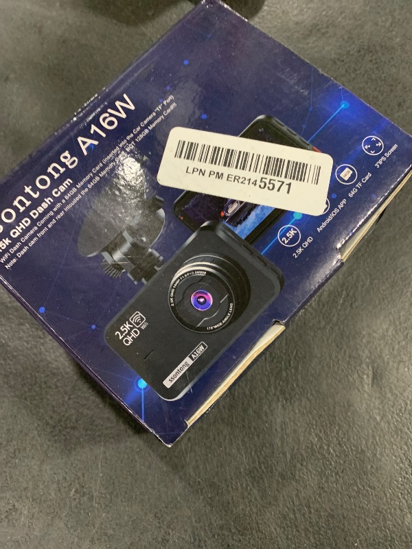 Photo 1 of Dash Cam Front and Rear, Dash Camera for Cars WiFi/APP Control Dual Dashcam W/ 64GB Card, 2.5K Dash Cam Front+1080P Rear Car Camera W/Super Night Vision, Loop Recording, G-Sensor, Max Support 256GB