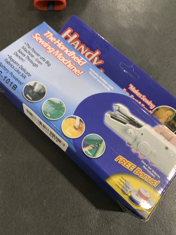 Photo 1 of Handheld Sewing Machine for Beginners,Mini Sewing Machine for Adults Quick Stitching with Sewing Kits Suitable for Home,Travel,DIY (Black)