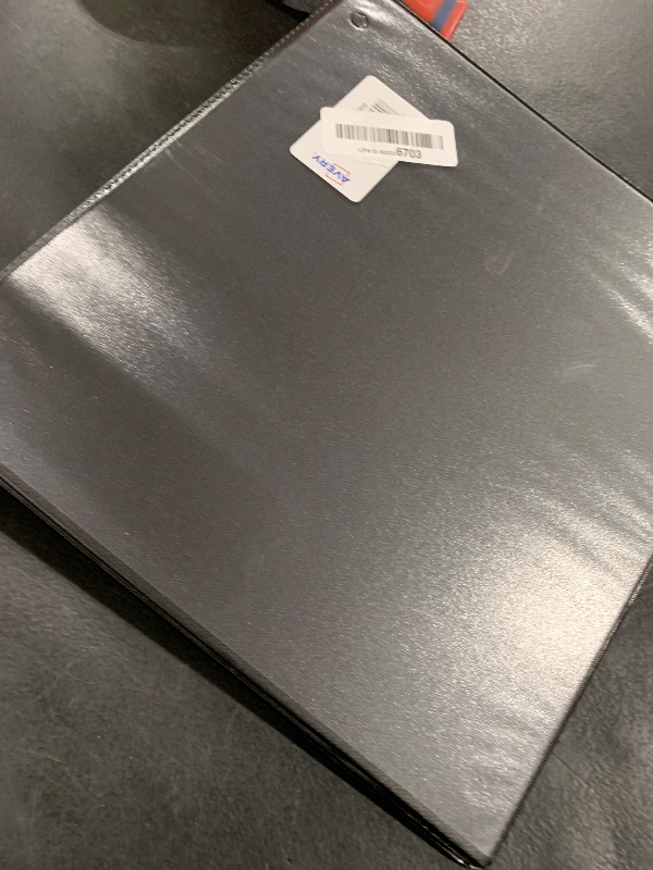 Photo 1 of Avery Heavy-Duty View 3 Ring Binder, 1" One Touch Slant Rings, Holds 8.5" x 11" Paper, 1 Black Binder (05300)