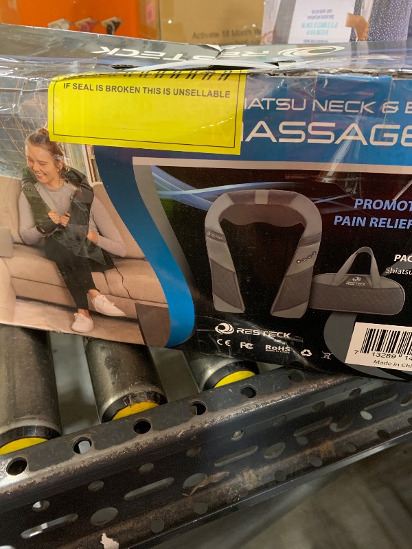 Photo 1 of RESTECK Massagers for Neck and Back with Heat - Deep Tissue 3D Kneading Pillow, Electric Shiatsu Shoulder Massage, Foot, Legs,Body - Relieve Muscle Pain - Office, Home & Car