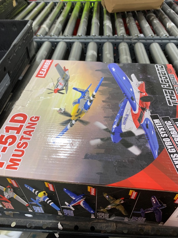 Photo 1 of LEAMBE 4 Channel RC Plane, Ready to Fly Aerobatic Aircraft, Easy Control for Beginners, P51 Mustang RC Airplane Best Gift for Boys & Adults