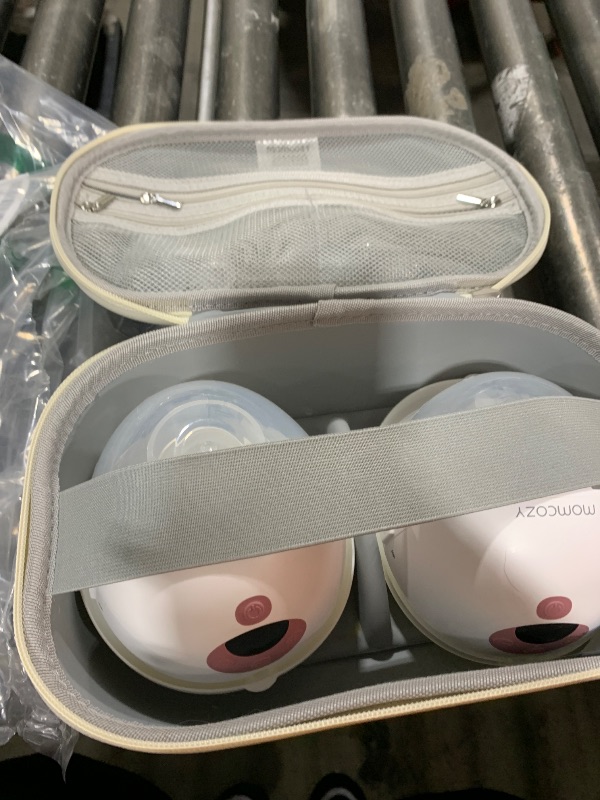 Photo 1 of Momcozy M5 Breast Pump & A1 Lactation Massager Combo -Wearable Breast Pump with Double-Sealed Flange (3 Modes/9 Levels) + 2-in-1 Lactation Massager (Heat & Vibration) for Clogged Ducts & Milk Flow