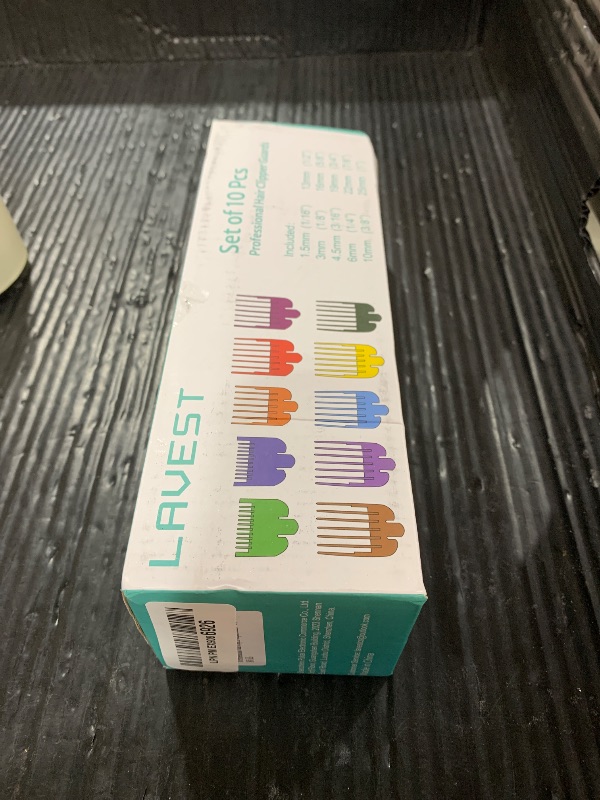 Photo 1 of 10 Professional Hair Clipper Guards Cutting Guides Compatible with Most Wahl Clippers with Organizer, Color Coded Clipper Combs Replacement - 1/16" to 1"