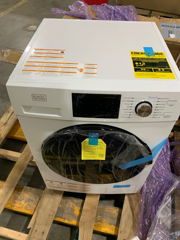 Photo 1 of BLACK+DECKER Washer and Dryer Combo, 2.7 Cu. Ft. All In One Washer and Dryer with LED Display & 16 Cycles