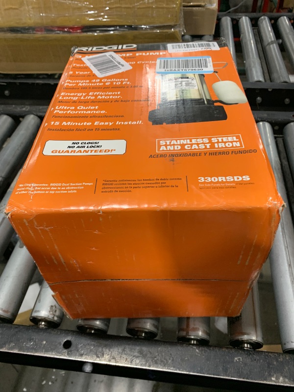 Photo 1 of Little Giant 5.5-ASPA 115-Volt, 2100 GPH, 1/4 HP Automatic Aluminum Sump Pump with Snap-Action Float Switch and 10-Ft. Cord, Blue or Black, 505702