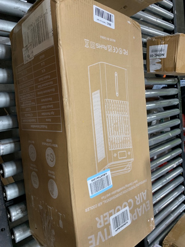 Photo 1 of Windowless Portable Air Conditioner with Remote?Evaporative Air Cooler? Swamp Cooler with Water Tank Room Cooling Fan for Home Indoor 12H Timer No Hose Needed