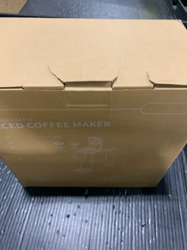 Photo 1 of TWOMEOW K Cup Coffee Maker With Bold Setting, Single Serve Hot & Iced Coffee Maker for K-Cup and Grounds, 52oz Removable Water Tank, 6 to14oz Brew Sizes, Pod Coffee Machine With Reusable Filter, Gray