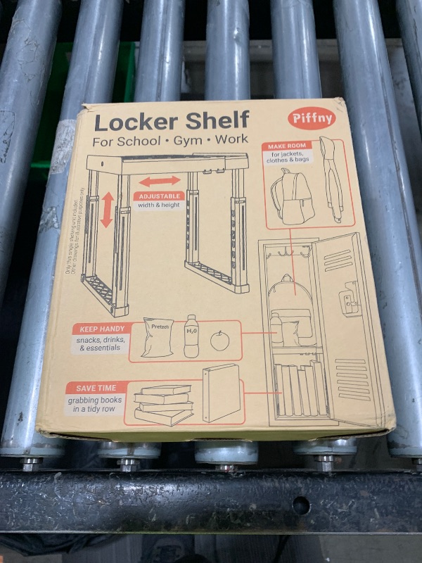 Photo 1 of Locker Organizer Shelf? Adjustable Width and Height, Ideal Locker for School, Office, and Gym Lockers (Magenta 2 Pack)