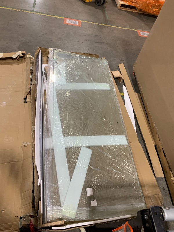 Photo 1 of Pivot Swing Shower Door, Adjustable Width 58.9-60" W x 74" H Semi-Frameless Shower Glass Door with 5/16 in (8mm) Clear SGCC Tempered Glass with Nano Easy-Clean Coating (Chrome)