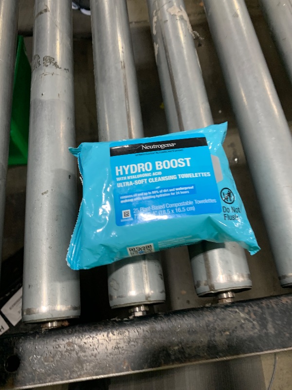 Photo 1 of Neutrogena Hydro Boost Ultra-Soft Micellar Cleansing Wipes with Hyaluronic Acid, Hydrating Makeup Remover Wipes Remove Dirt & Waterproof Makeup, Hypoallergenic, Plant-Based Cloth, 2 x 25 ct