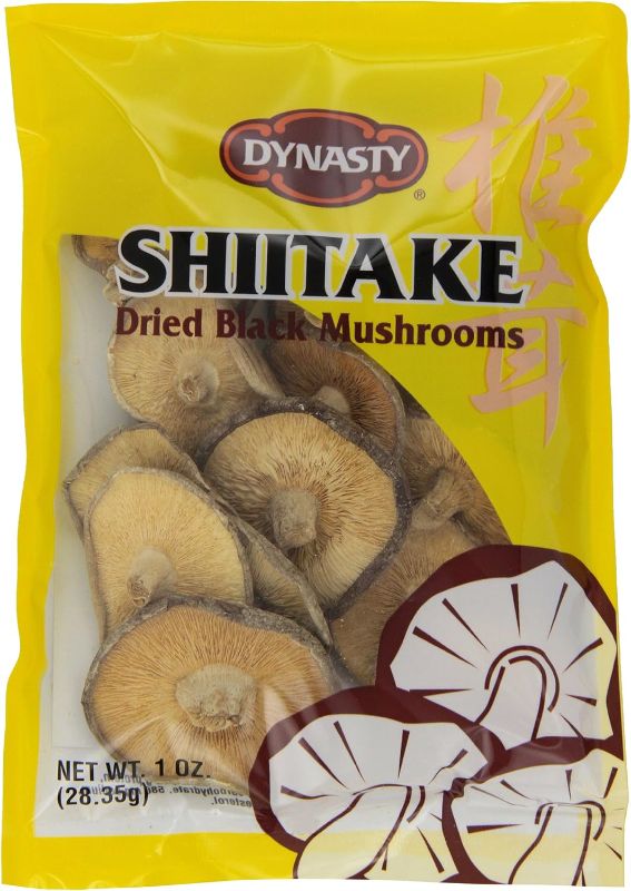 Photo 1 of Dynasty Whole Shiitake Mushrooms, 1-Ounce Package (Pack of 12), 2 PACKS, EXPIRES AUG 23 2026