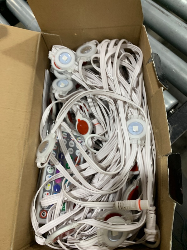 Photo 1 of Fussion Permanent Outdoor Lights for House, 150ft RGB Halloween House Lights Outdoor with APP Remote Control, IP67 Waterproof Smart Eternity Eaves Lighting for Christmas, Holiday, Party, Daily