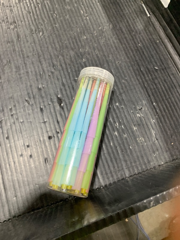 Photo 1 of Cones Paper Straws 100 Pack Paper straws made of natural and environmentally friendly materials (Colorful)