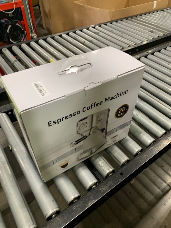 Photo 1 of ANYCOLD Espresso Machine 20 Bar, Compact Espresso Maker, Stainless Steel Expresso Coffee Machines with Steam Milk Frother & 34oz Removable Water Tank for Home Latte, Cappuccino, Silver