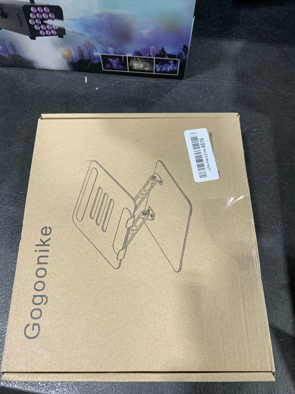 Photo 1 of Gogoonike Laptop Stand for Desk, Adjustable Laptop Riser, Metal Foldable Computer Stand Holder Portable Notebook Mount, Ventilated Cooling Printer Stand Compatible with 10-15.6” Laptops