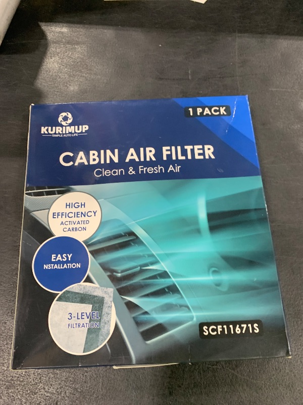 Photo 1 of KURIMUP Premium Cabin Air Filter with Activated Carbon,Replacement for CF11671,Fit for Mazda CX7(2007-2012),RAM 1500(2016-2021)/2500(2016-2022)/3500(2016-2022),All Trims.