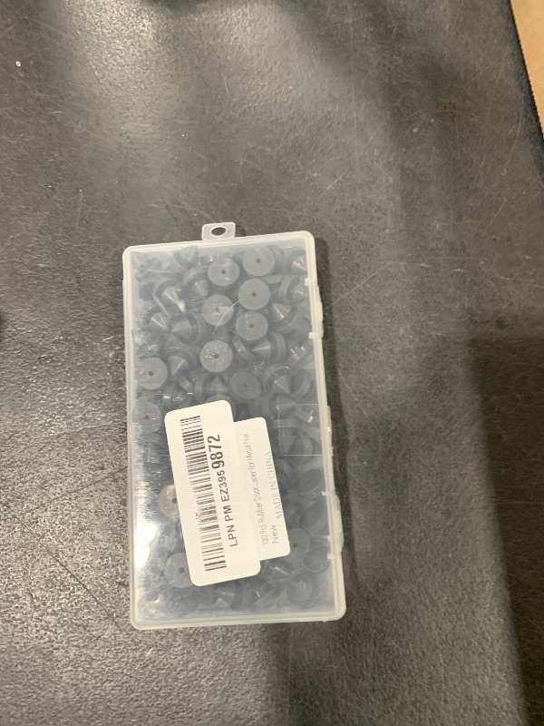 Photo 1 of 100 Pcs Rubber Door Silencer, Metal Door Anti Collision Silencer Heavy Duty Rubber Hinge Outlet Door Silencer 1/2 Inch Diameter for Metal Frame