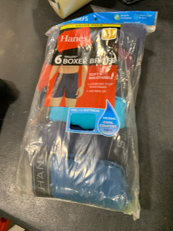 Photo 1 of Hanes Mens Underwear Briefs, Cool Dri Moisture-wicking Cotton No-ride-up For Men, Multi-packs Available Boxer, 6 Pack - Dyed Assorted, Large US