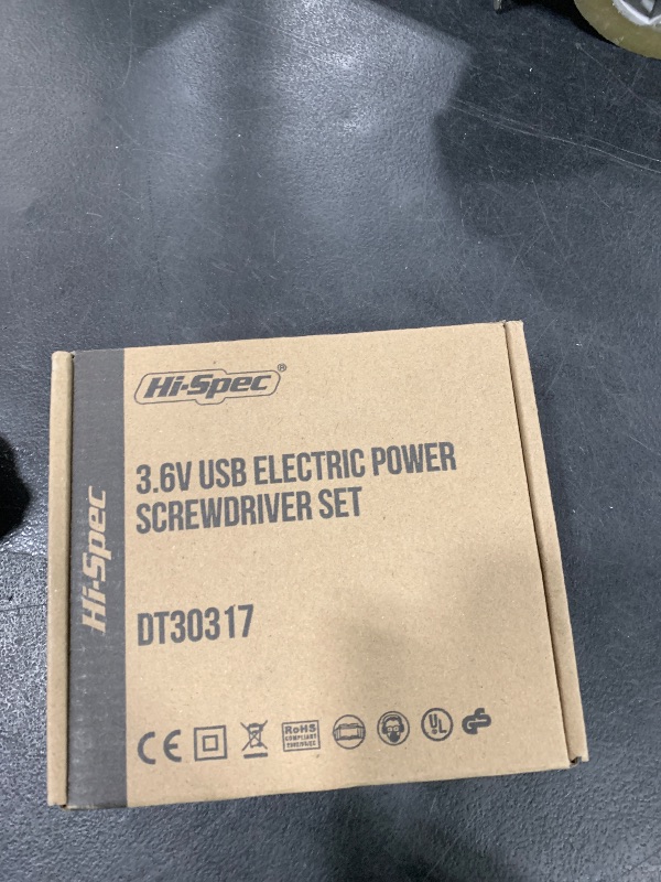 Photo 1 of Hi-Spec Electric Screwdriver 27pc 3.6V Pink USB Small Power Screwdriver Set. Cordless & Rechargeable with Driver Bit Set