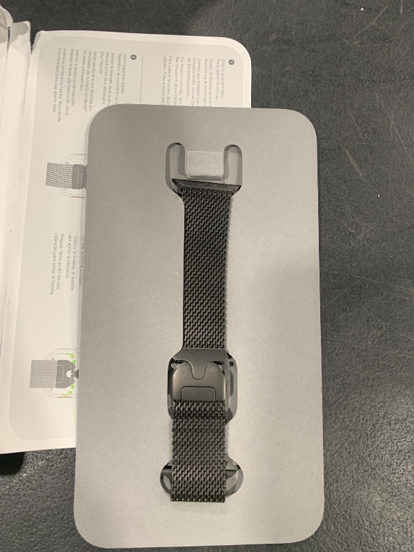 Photo 1 of Apple Watch Band - Milanese Loop (49mm) - Black - Medium