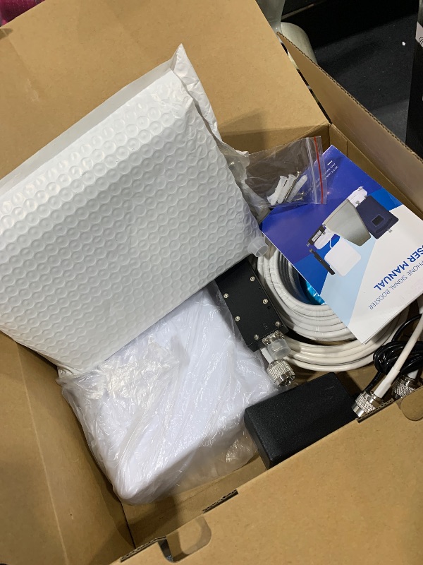 Photo 1 of Cell Phone Booster for Home & Multi-Room,Up to 6500 sq ft,Cell Phone Signal Booster for Band 66/25/2/4/5/12/13/17,Boost 5G 4G Data for All U.S. Carriers FCC Approved Cell Booster