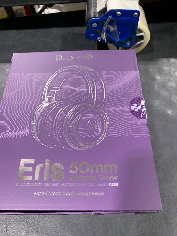 Photo 1 of Linsoul HarmonicDyne x Z Reviews Eris: Wired Over Ear Headphones, 50mm Dynamic Driver Gaming Headphones, Semi-Closed for Bass Enthusiasts, Gaming, Audiophile, Balanced Cable, Glass-Back