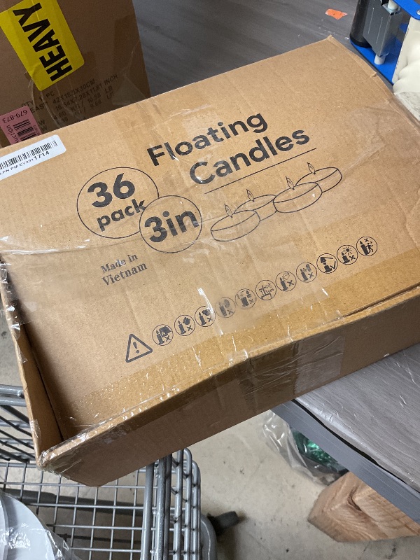 Photo 1 of Capaniel 3 inch White Floating Candles, 36 Packs Unscented Floating Candle for Centerpieces-10 Hours Burn Time-3” White Floating Candles Bulk
