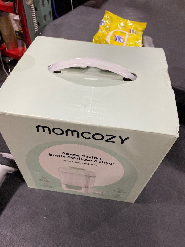 Photo 1 of Momcozy Bottle Sterilizer and Dryer, Modular Nesting Space Saving Design, 6 Bottles Capacity, 4 in 1 Compact Sterilizer for Baby Bottles, Breast Pump Parts & Newborn Essentials, Drying Rack Included