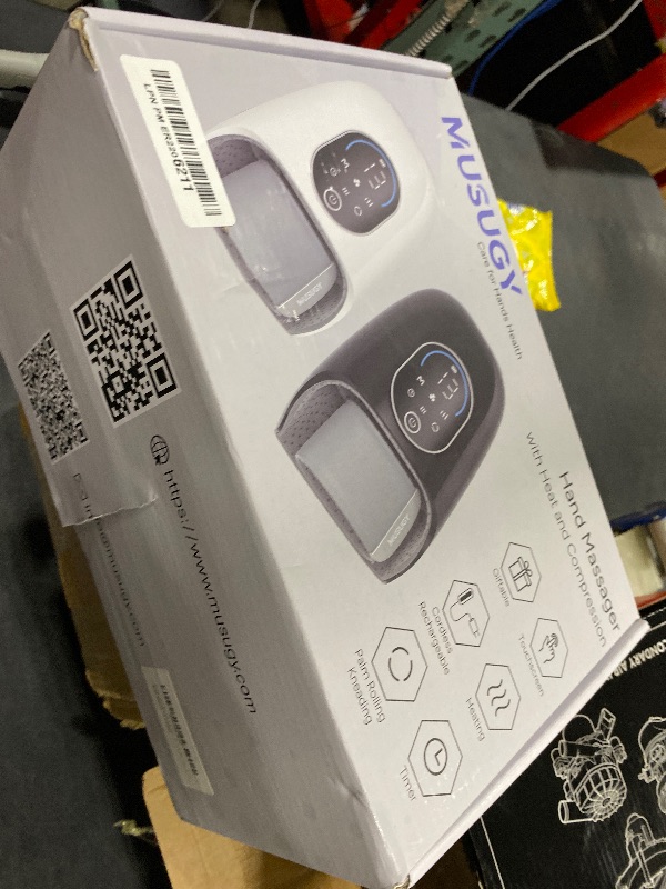 Photo 1 of Hand Massager with Heat and Compression : Full-Hand and Wrist Coverage with Touchscreen & Palm Roller – Designed for Daily Comfort at Home, Office, or Travel