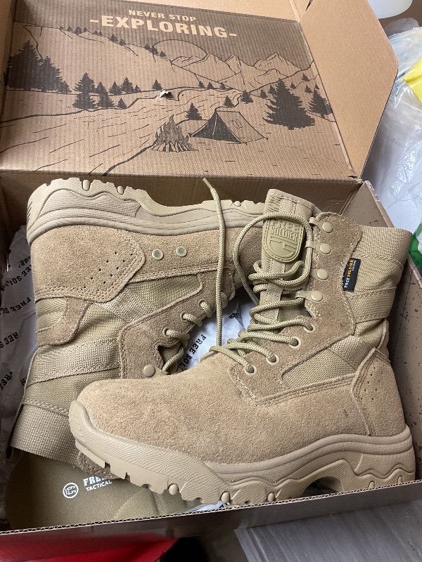 Photo 1 of FREE SOLDIER Taktische Herrenstiefel 8 Zoll Leichte Kampfstiefel Botte tactique et militaireHomme size 6.5 