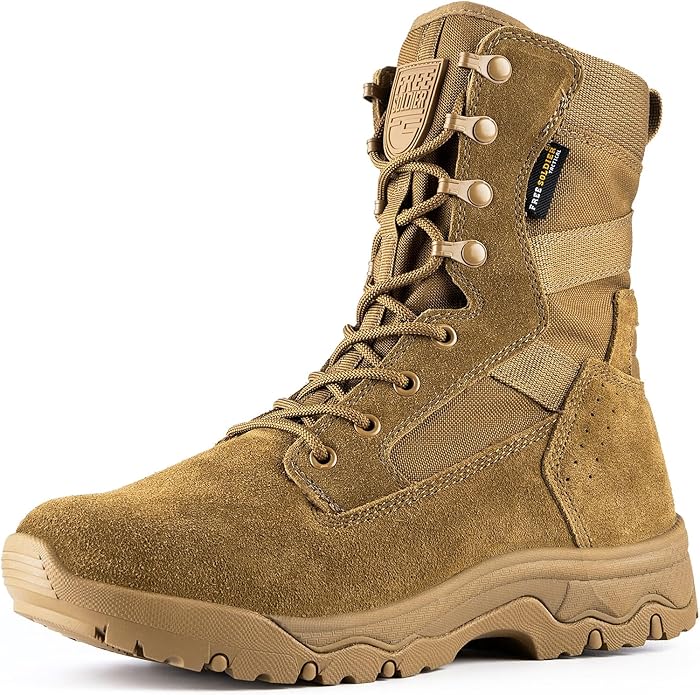 Photo 1 of FREE SOLDIER Taktische Herrenstiefel 8 Zoll Leichte Kampfstiefel Botte tactique et militaireHomme size 6.5 
