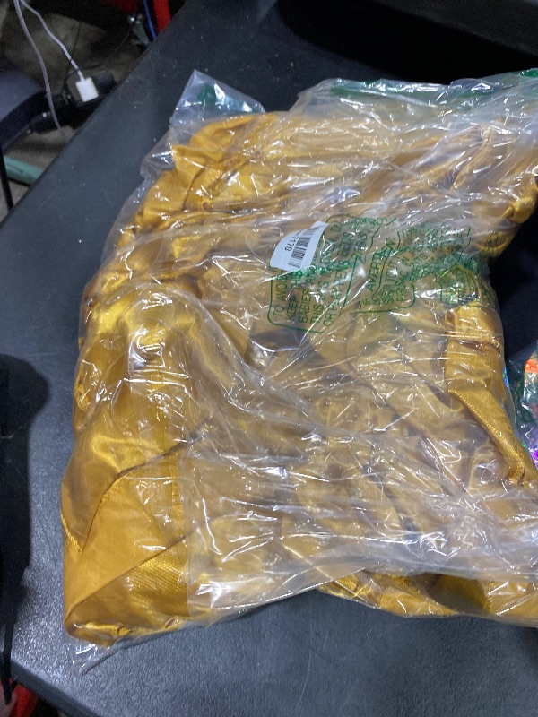 Photo 1 of 10-Pack Gold 12 x 108 inches Long Premium Satin Table Runner for Wedding, Decorations for Birthday Parties, Banquets, Graduations, Engagements, Table Runners fit Rectange and Round Table