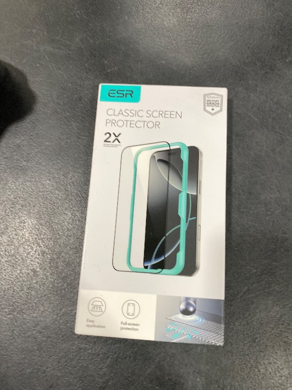 Photo 1 of ESR 3 Pack for iPhone 17 Pro Screen Protector, [9H Hardness] [Military Grade Shatterproof] Full Coverage Tempered Glass Film with Easy Installation Tool, HD Clear, Scratch Resistant
