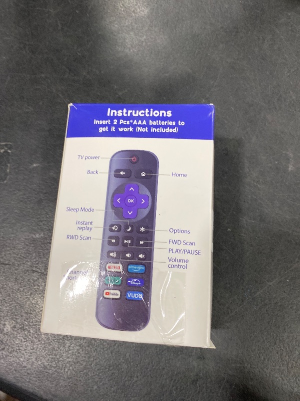 Photo 1 of 6 Pack Replacement Remote Control for Roku TV, Compatible with All Onn Roku/Hisense Roku/Sharp Roku/Philips Roku/TCL Roku Smart TVs(Not for Roku Stick, Box or Speaker)